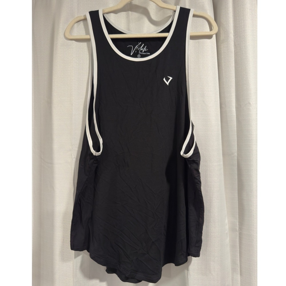 NWT Violate the Dress Code Mens Tank Top XL Black Athletic Gym Bodybuilding